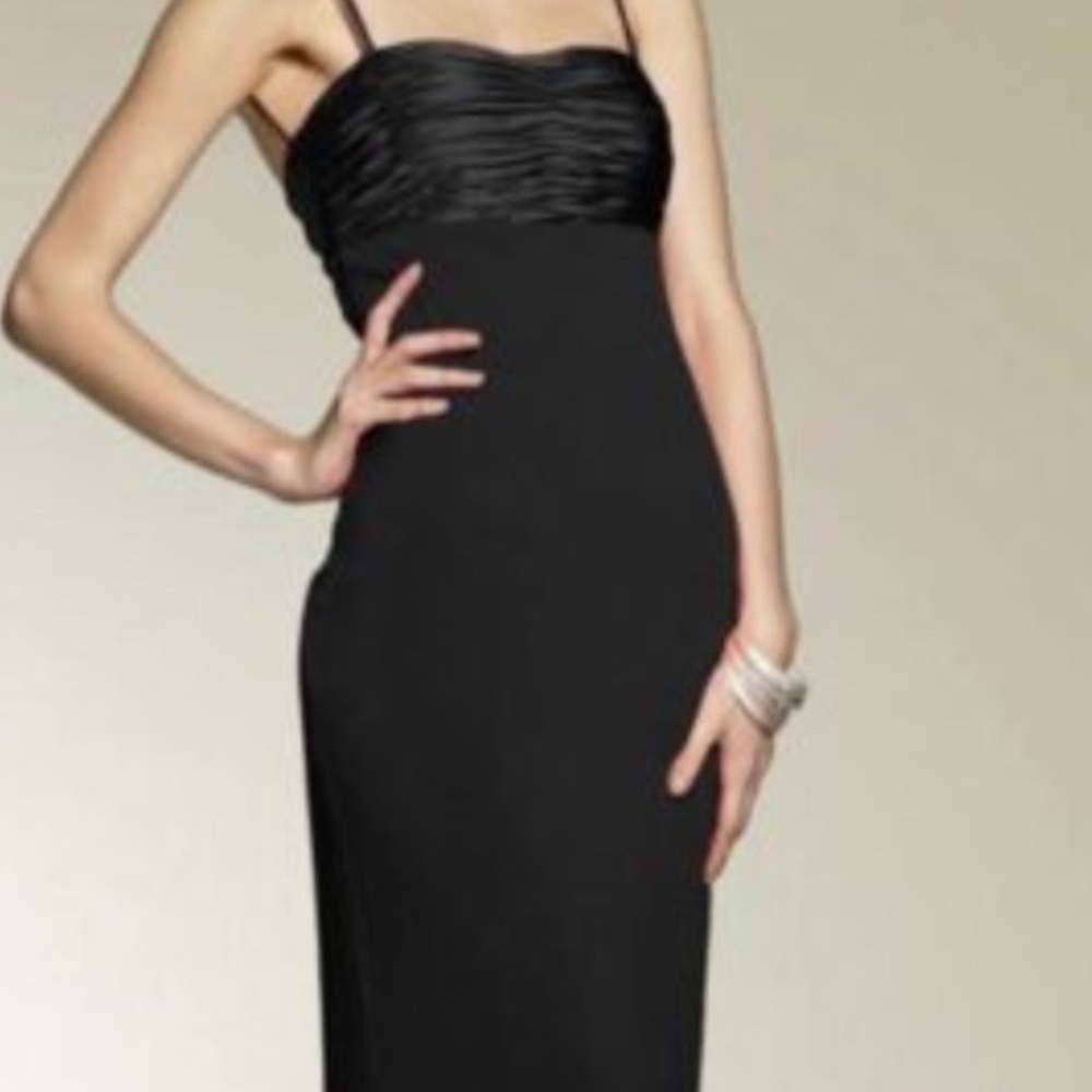 NWOT Women’s Mary L Couture Black Asymmetrical Dress Size 8